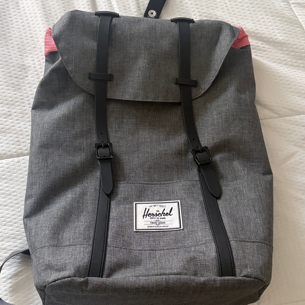 Herschel Supply Company Gray and Pink Backpack